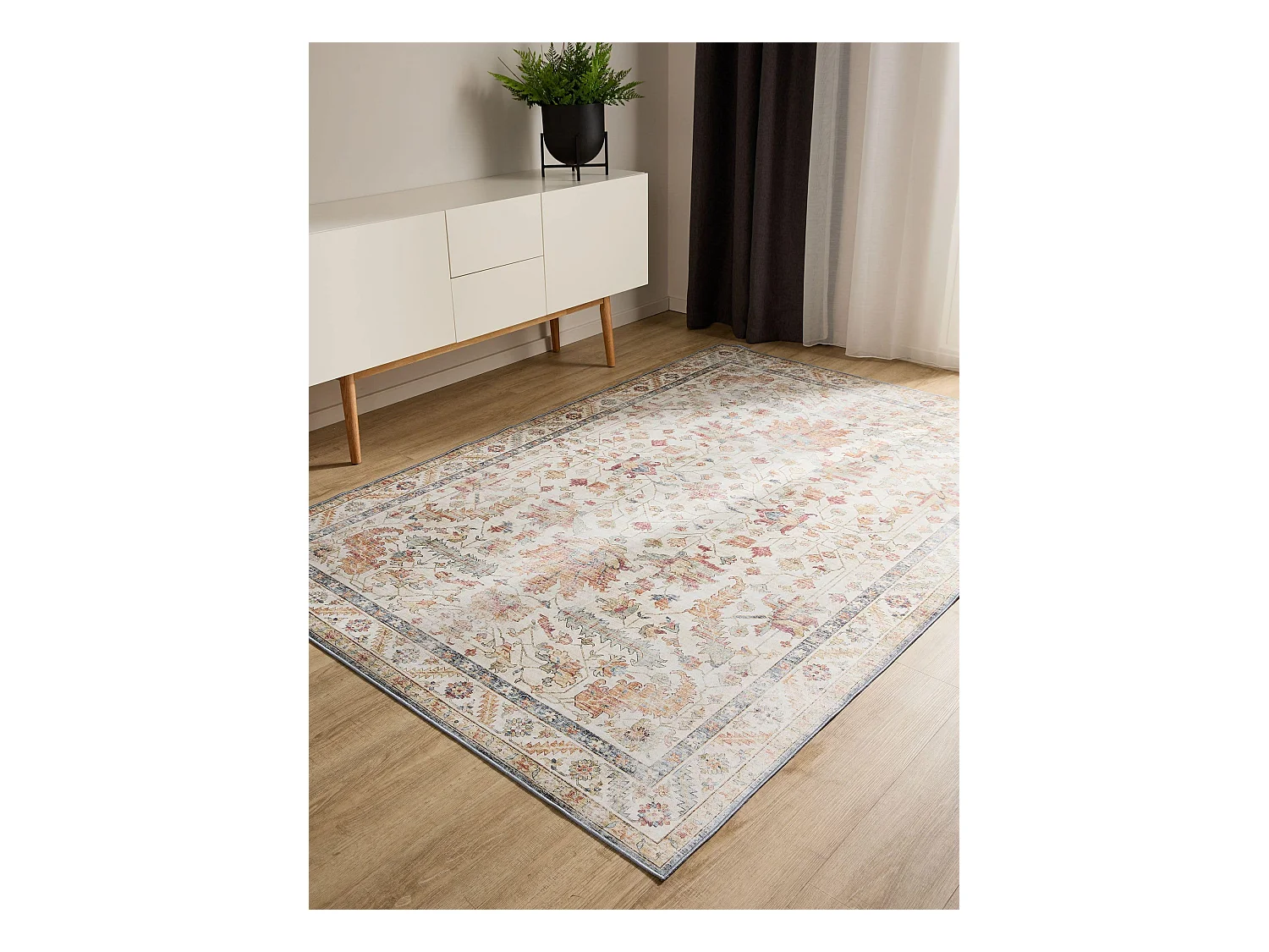 Tapis lavable George Multicouleur/Beige 200x300 cm
