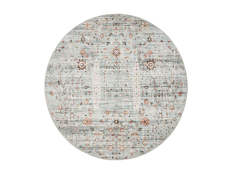 Tapis lavable George Turquoise ø 120 cm rond