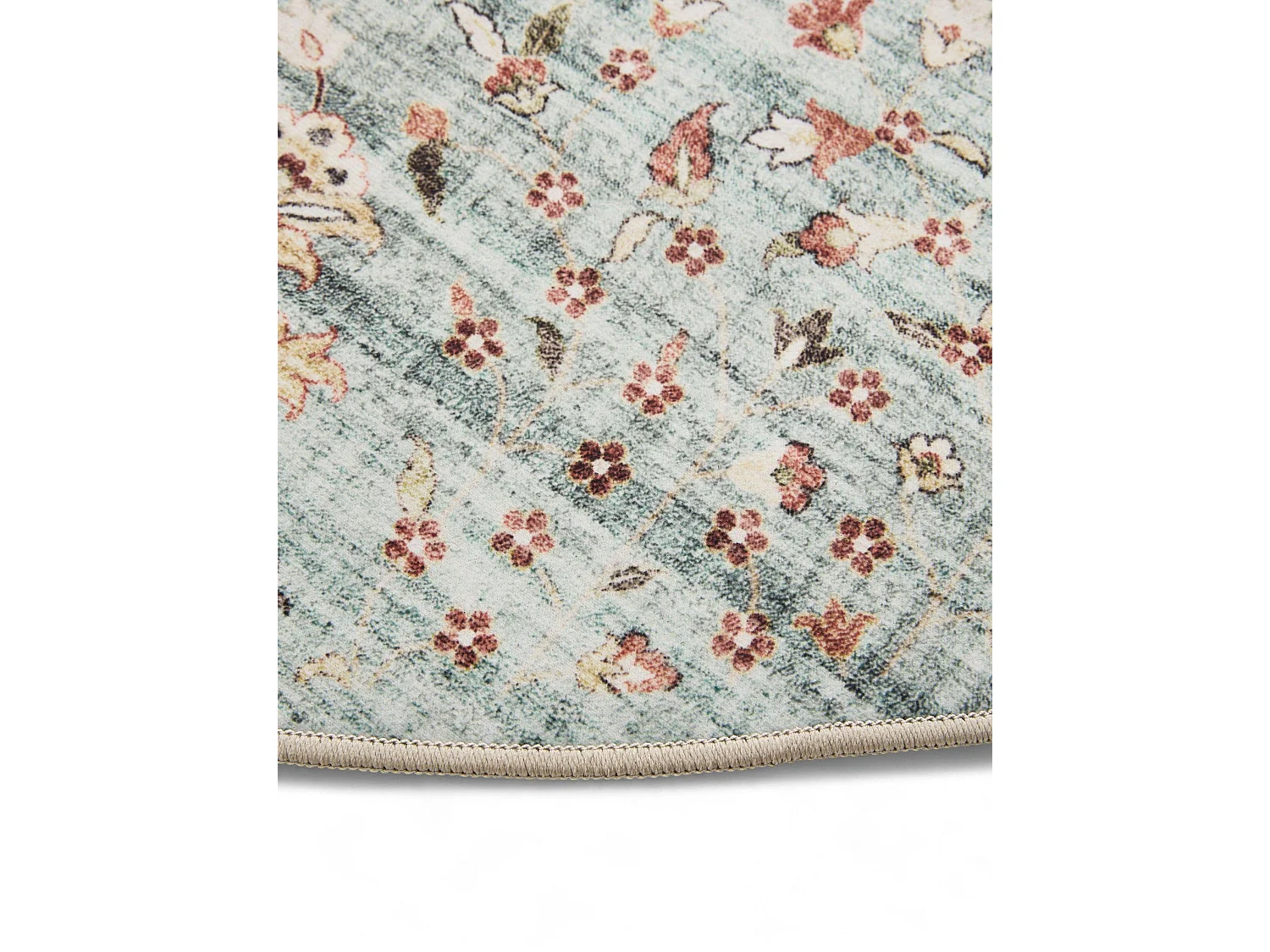 Tapis lavable George Turquoise ø 120 cm rond