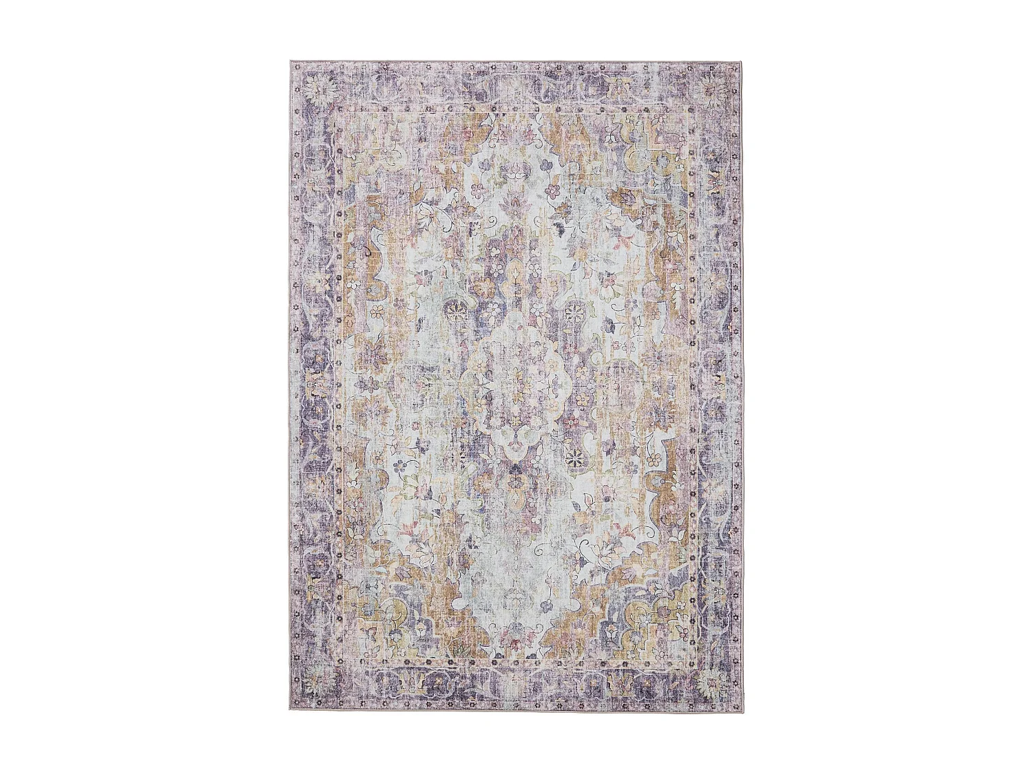 Tapis lavable George Multicouleur/Mauve 140x200 cm
