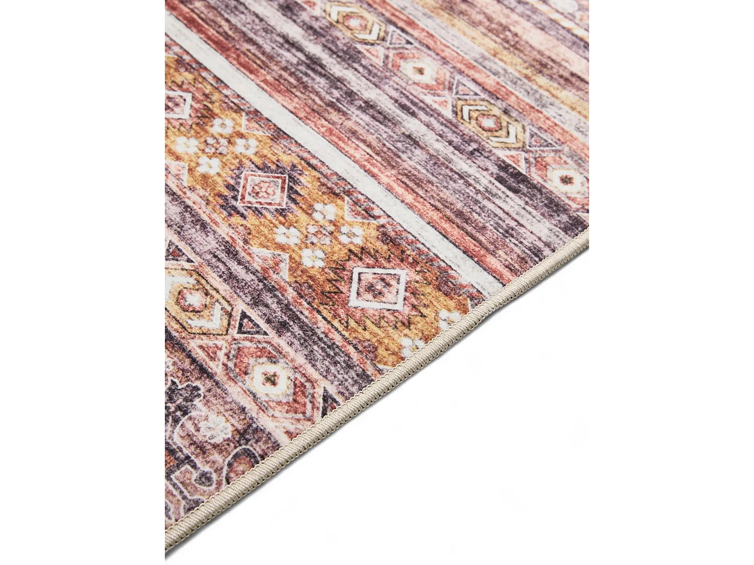 Tapis lavable George Multicouleur/Fuchsia 300x400 cm