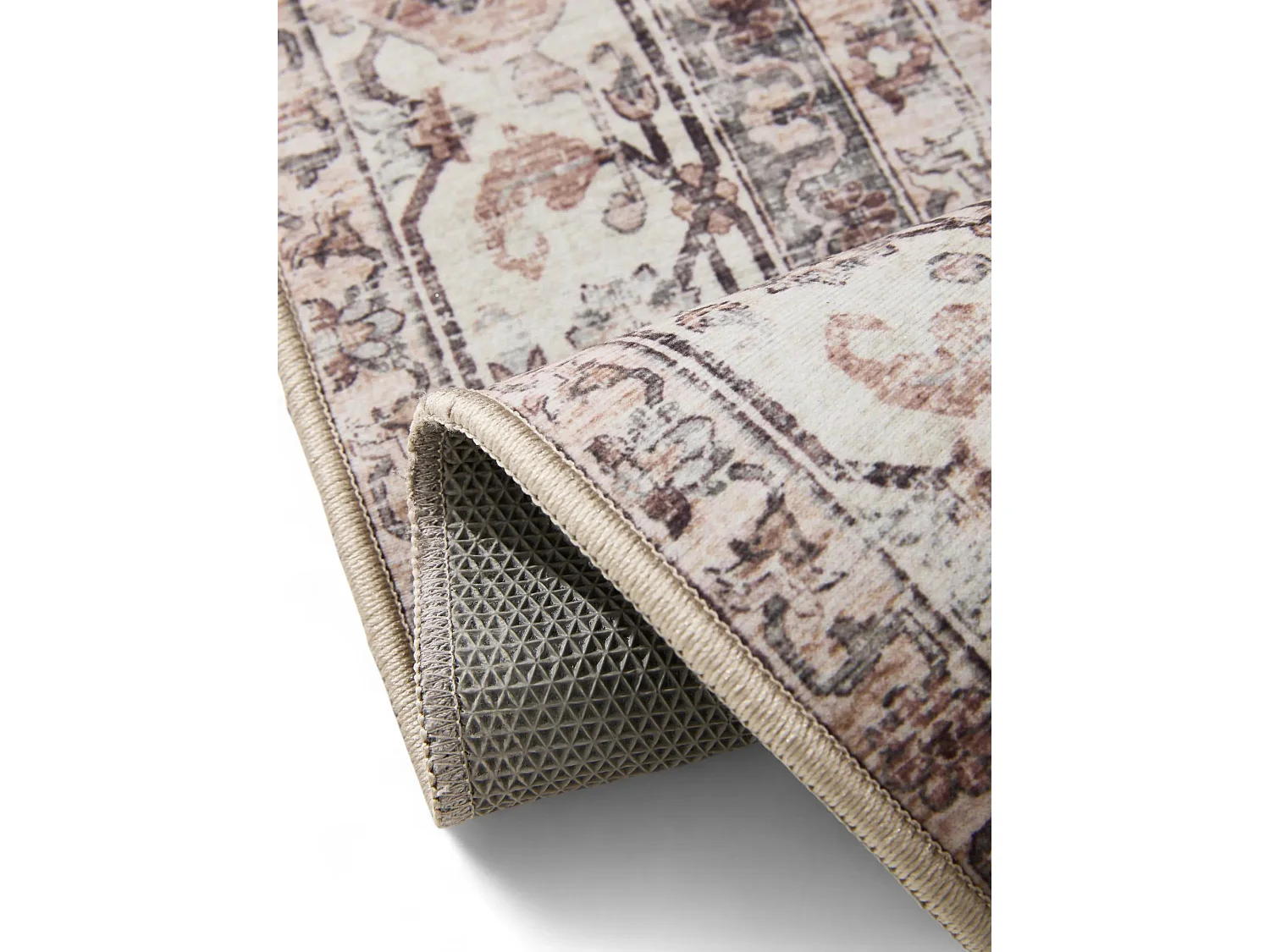 Tapis lavable George Crème/Taupe 140x200 cm