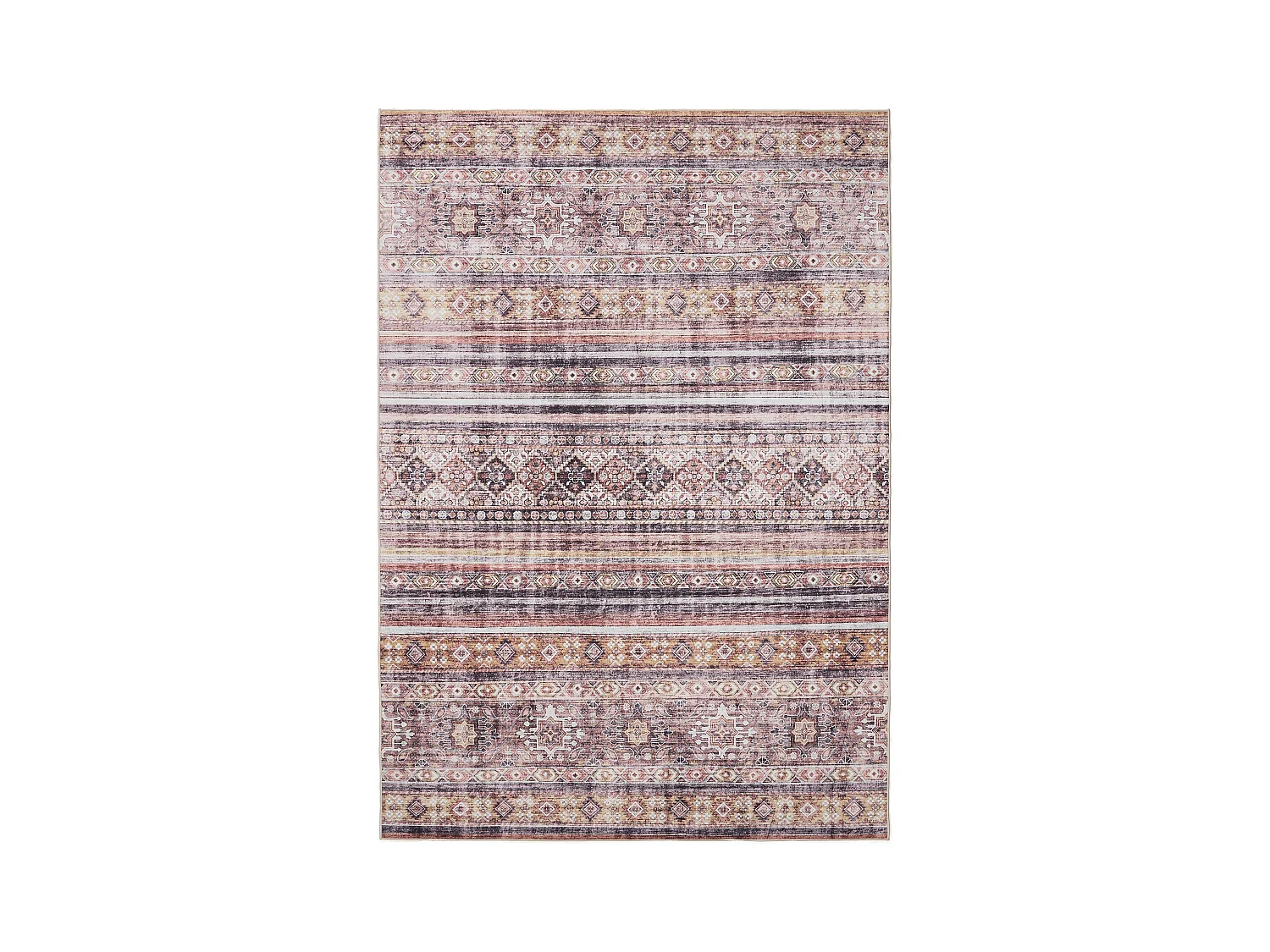 Tapis lavable George Multicouleur/Fuchsia 140x200 cm