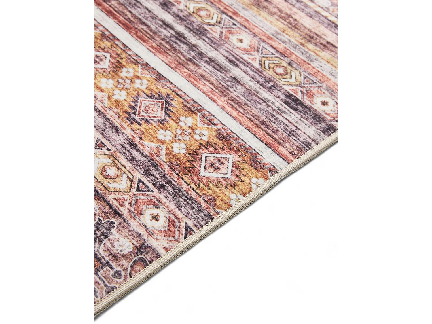 Tapis lavable George Multicouleur/Fuchsia 140x200 cm