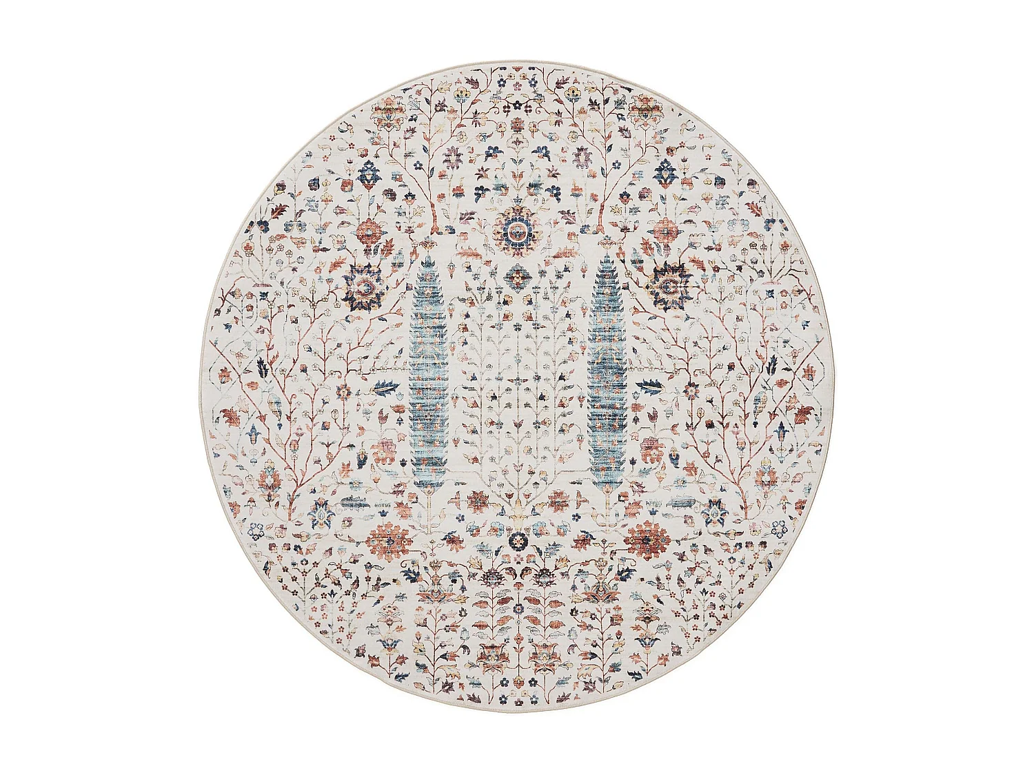 Tapis lavable George Multicouleur ø 160 cm rond