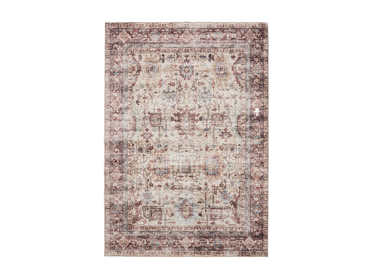 Tapis lavable George Multicouleur/Fuchsia 160x230 cm