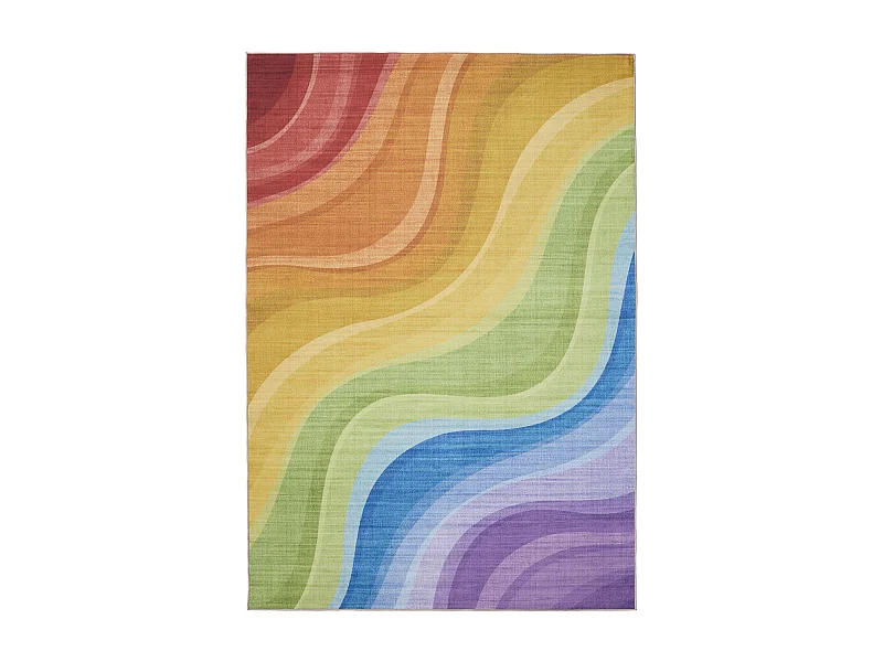 Tapis lavable George Multicouleur/Mauve 200x300 cm