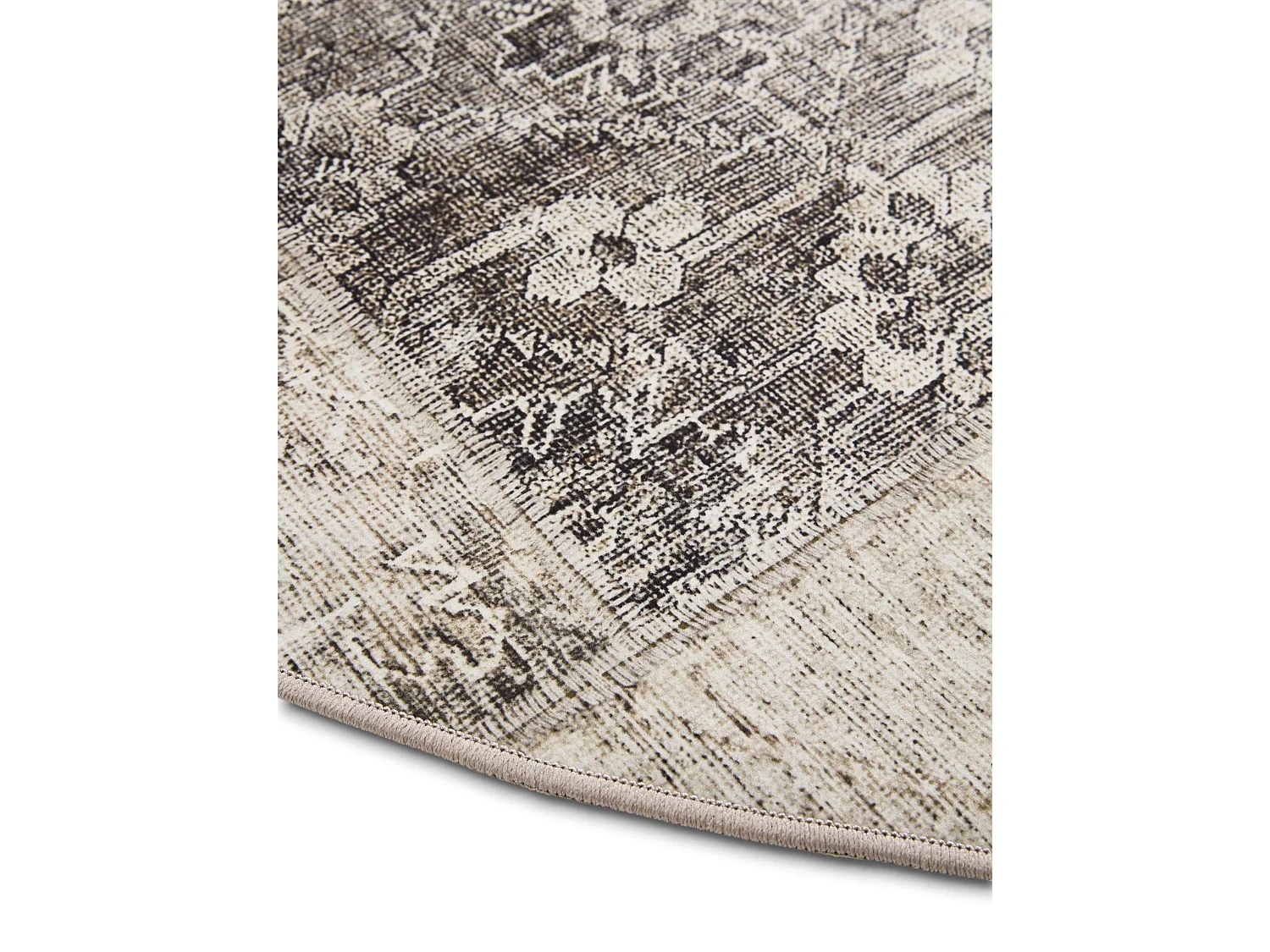 Tapis lavable George Gris ø 160 cm rond