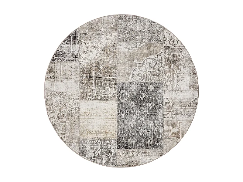 Tapis lavable George Gris ø 160 cm rond