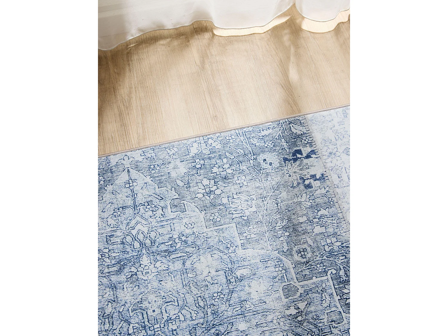 Tapis lavable George Bleu 60x120 cm