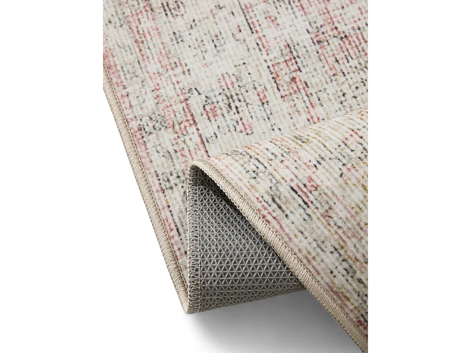 Tapis lavable George Beige/Rose 140x200 cm