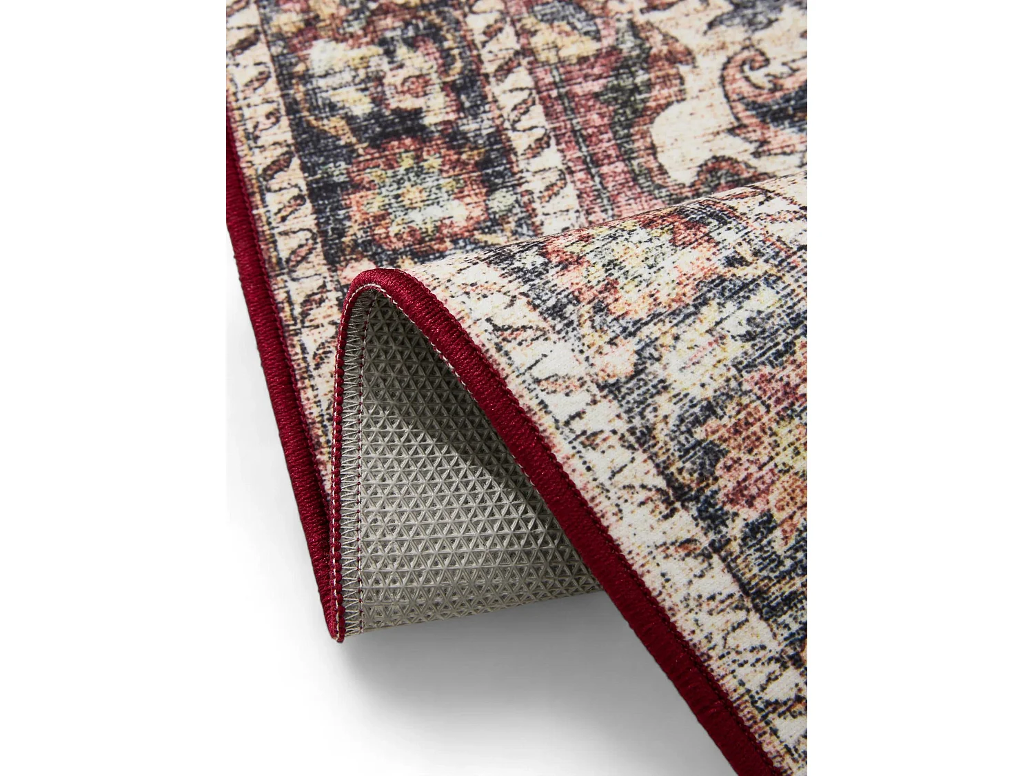 Tapis lavable George Multicouleur/Rouge 140x200 cm
