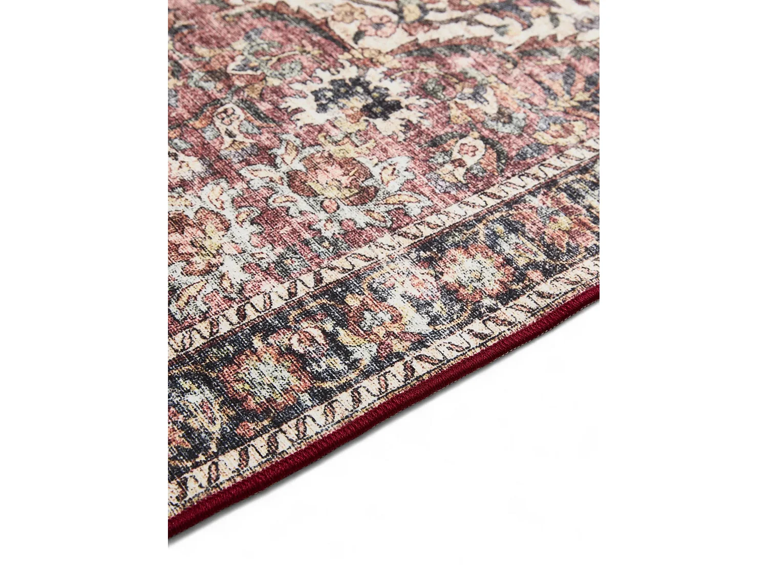 Tapis lavable George Multicouleur/Rouge 140x200 cm