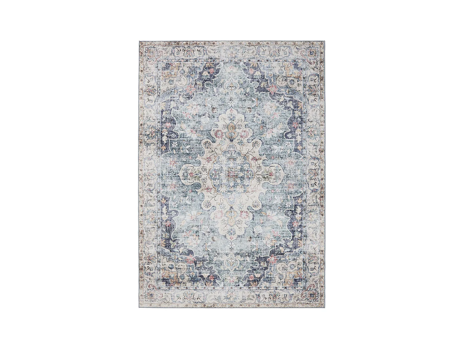 Tapis lavable George Bleu 140x200 cm