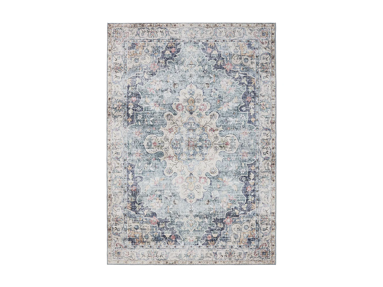 Tapis lavable George Bleu 60x120 cm