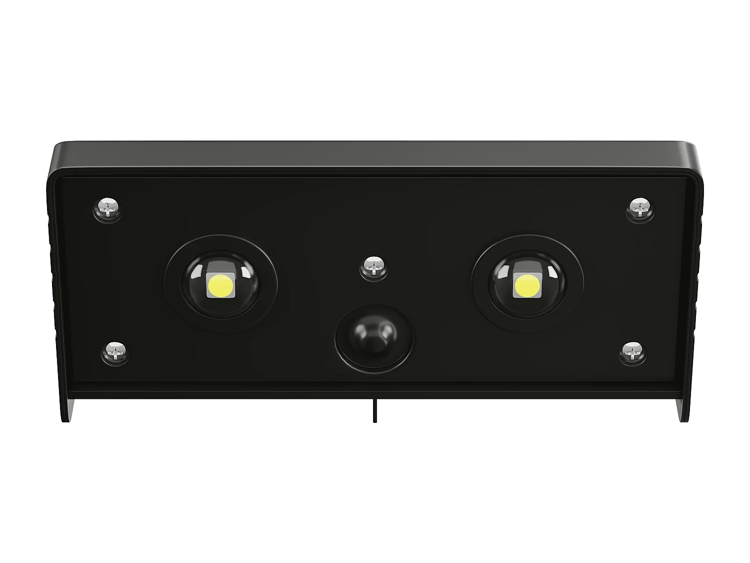 Set van 2 zonne-wandlamp - 30 lumen - Zwart - SABORG