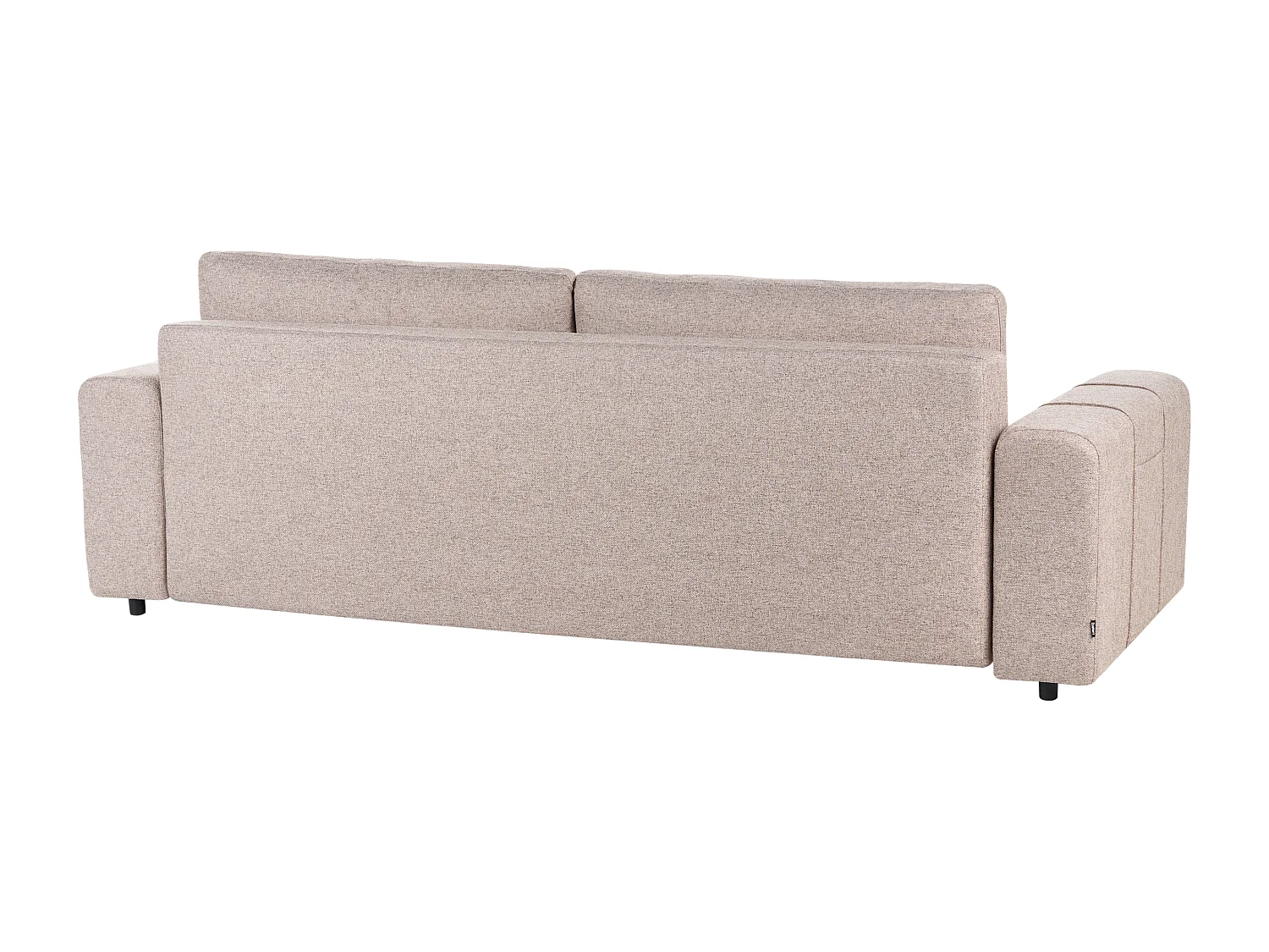 Slaapbank INNVIK Stof Lichtbruin met opbergruimte 3-zitter