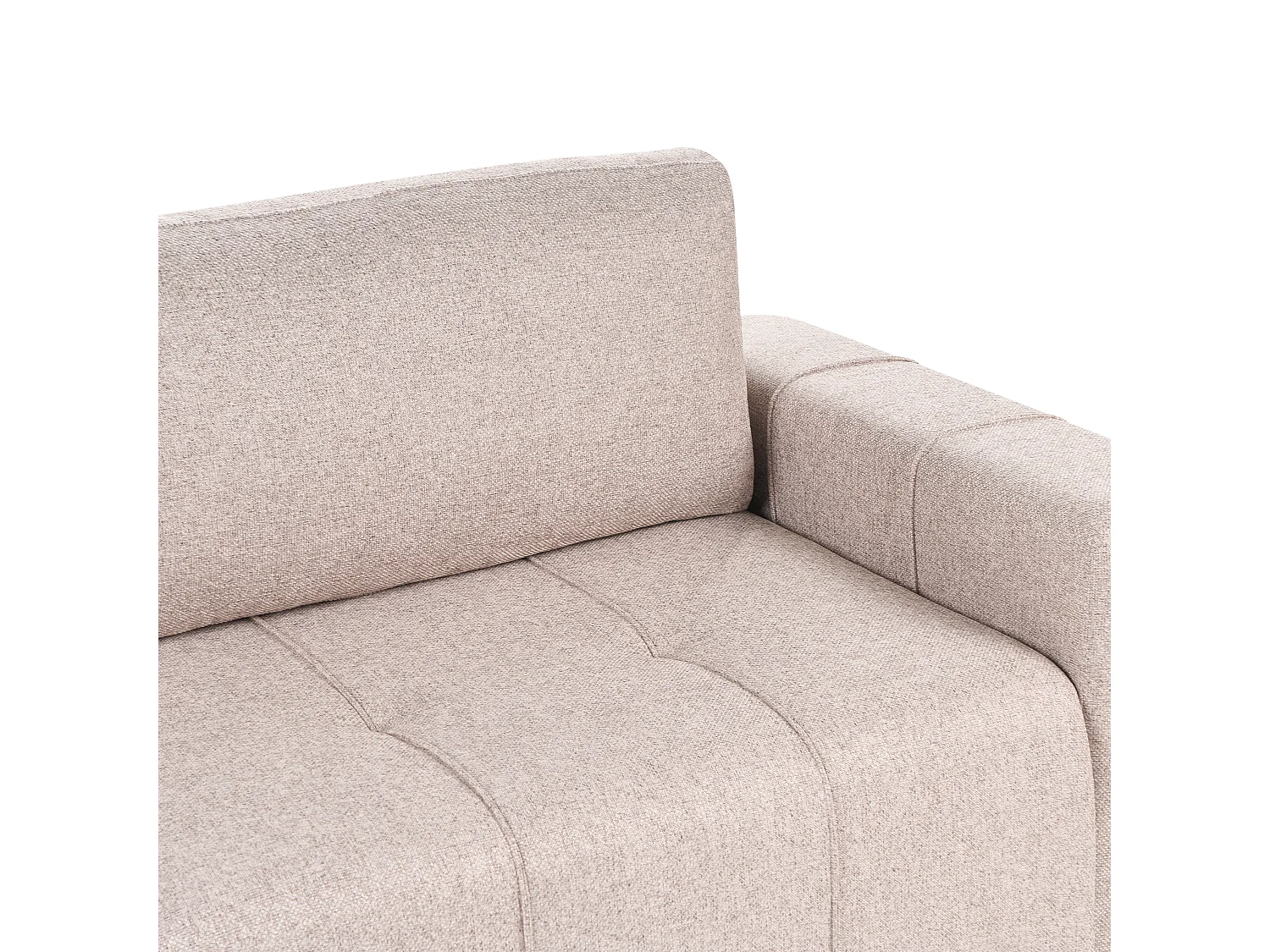 Slaapbank INNVIK Stof Lichtbruin met opbergruimte 3-zitter