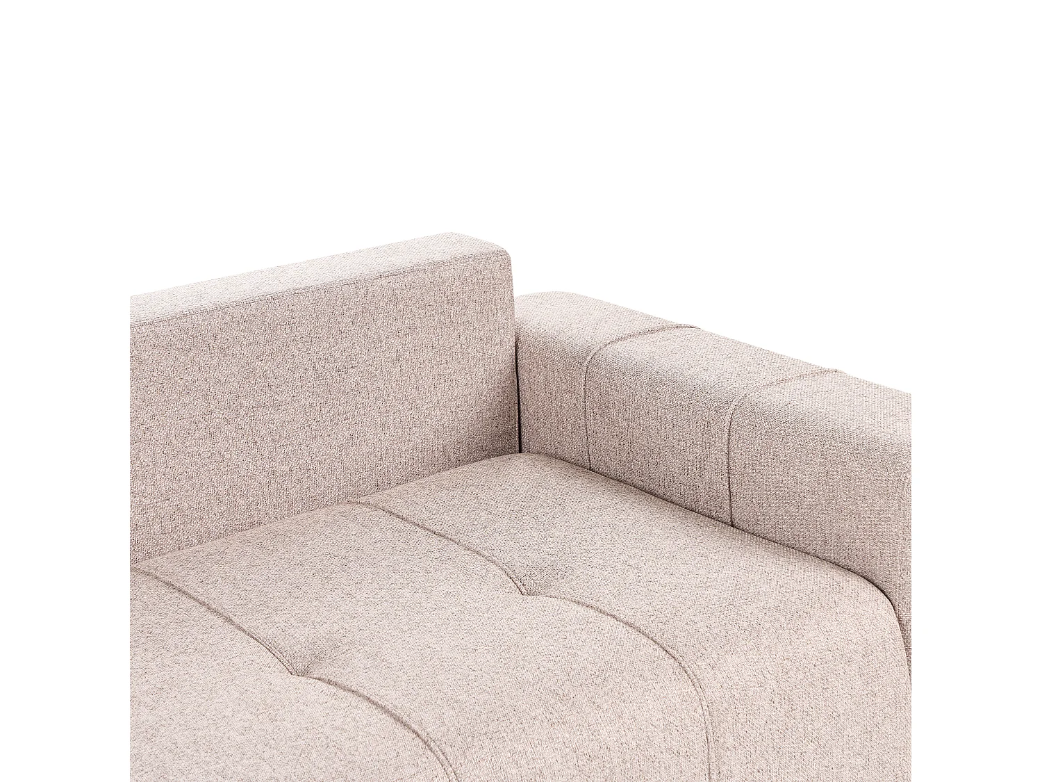 Slaapbank INNVIK Stof Lichtbruin met opbergruimte 3-zitter