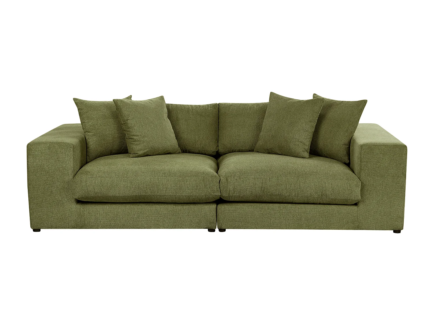 Bank GLORVIKA II Stof Donkergroen 3-zitter