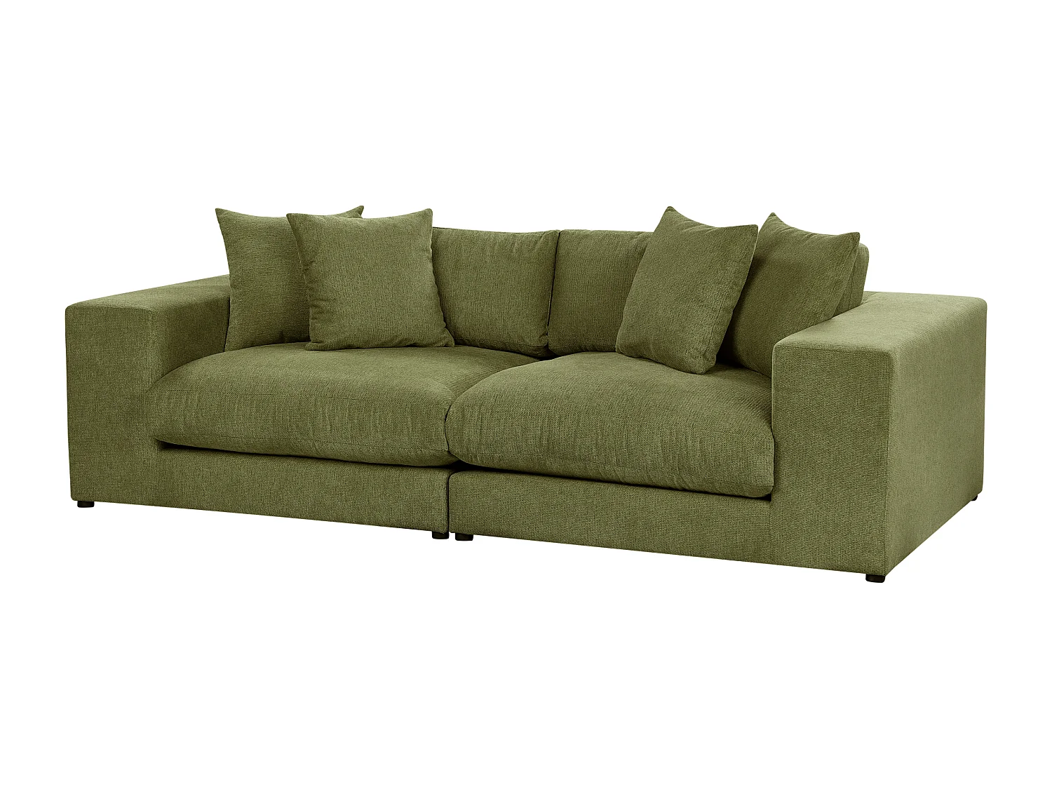 Bank GLORVIKA II Stof Donkergroen 3-zitter