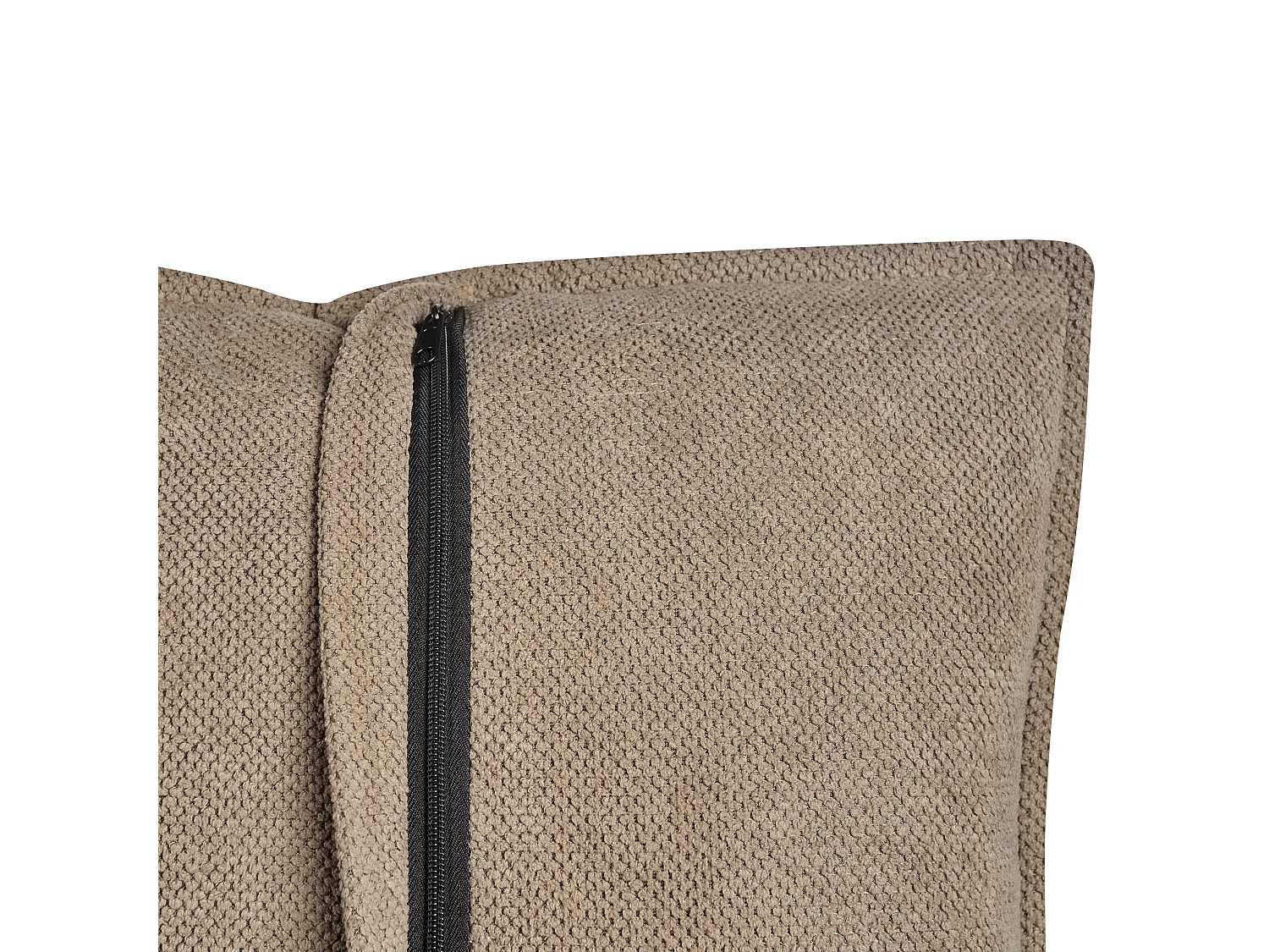 Sofa HOBRO Stoff Hellbraun 2-Sitzer