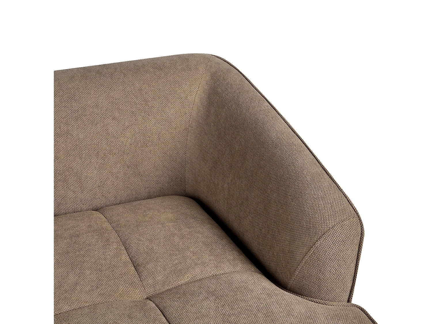 Canapé 2 places HOBRO Tissu Marron clair