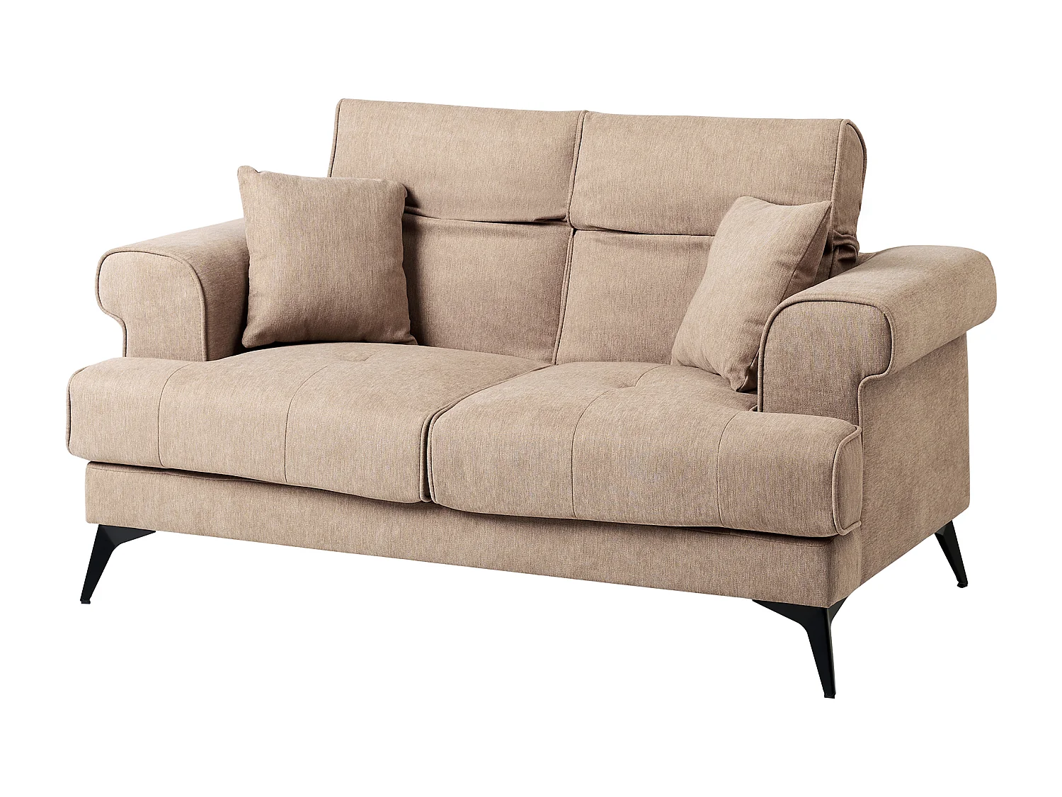 Bank SKIVE Stof Lichtbruin 2-zitter