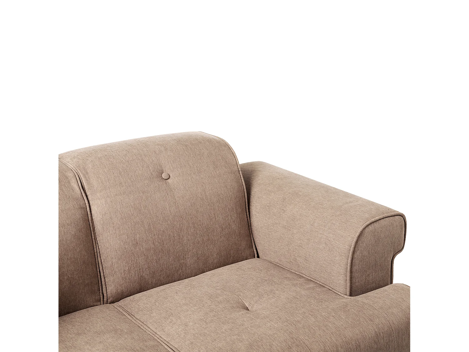 Canapé 2 places SKIVE Tissu Marron clair