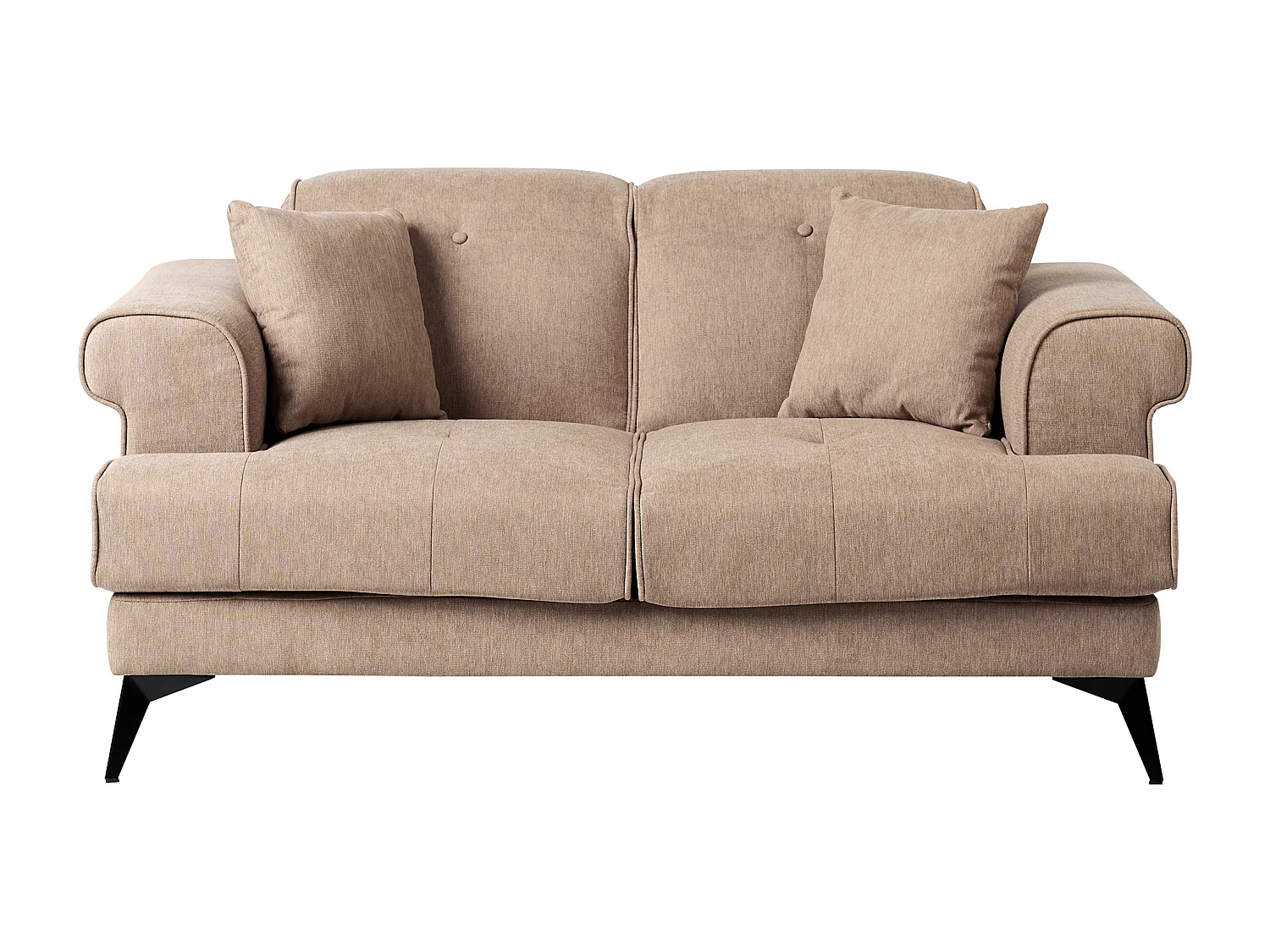 Sofa SKIVE Jasnobrązowy dla 2 osób