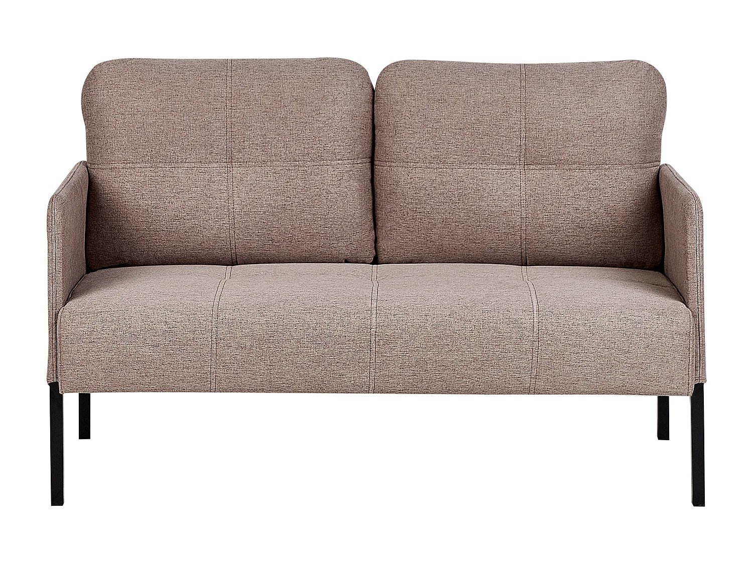Polsterbank LAHTI Stoff Hellbraun 2-Sitzer