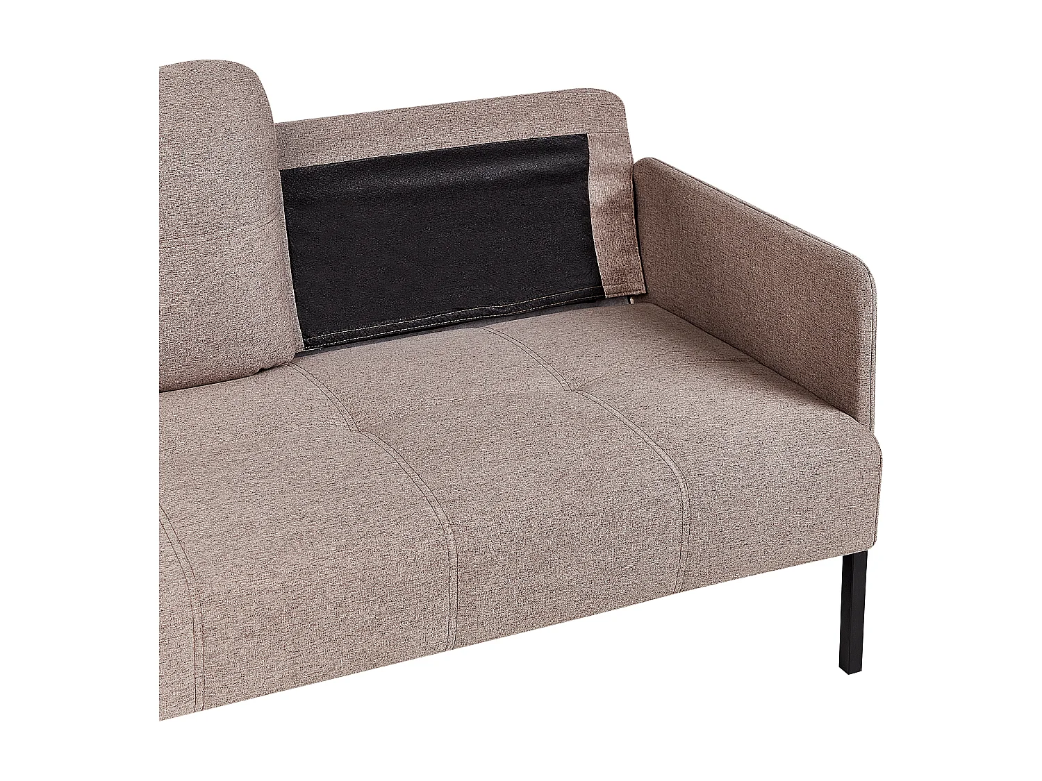 Polsterbank LAHTI Stoff Hellbraun 2-Sitzer