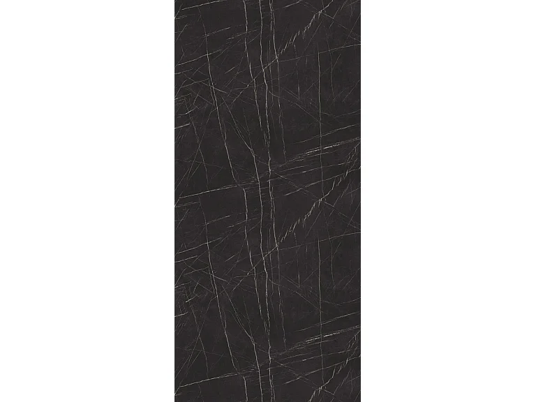 Ausziehbarer Esstisch im Loft-Stil - Industrieller Tisch mit Schwarzen Metallbeinen - Modernes Design für Wohnzimmer 160 cm Ausziehbar auf 200 cm - Marmor Schwarz