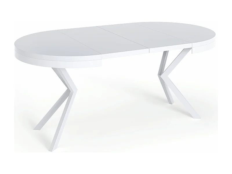 Table à Manger Extensible Ronde - Table Style Loft Avec Doré Pieds en Métal - 120 à 200 cm - Ronde Table Style Industriel Pour le Salon - 120 cm - Chêne Lancelot