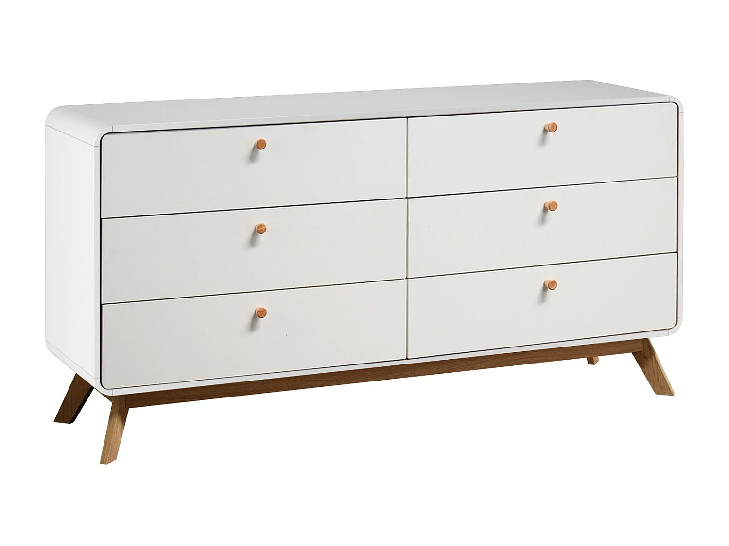 Cassie | Commode avec 3+3 tiroirs Blanc