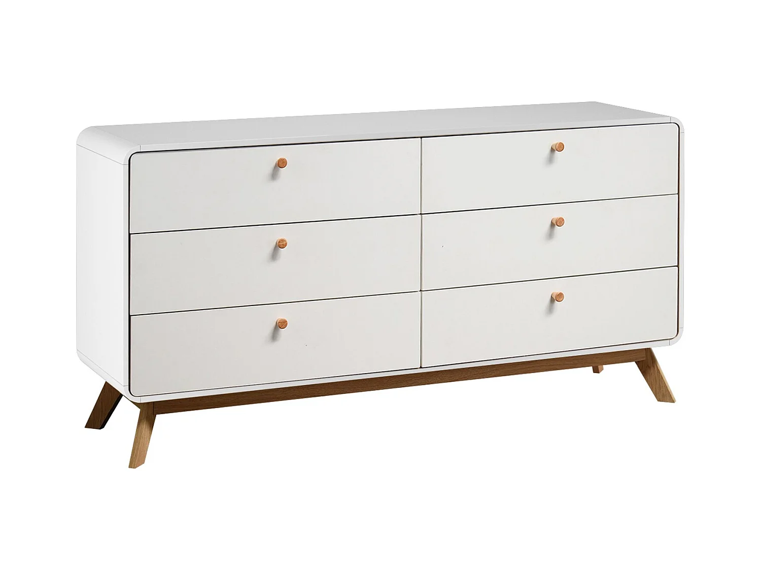 Cassie | Commode avec 3+3 tiroirs Blanc