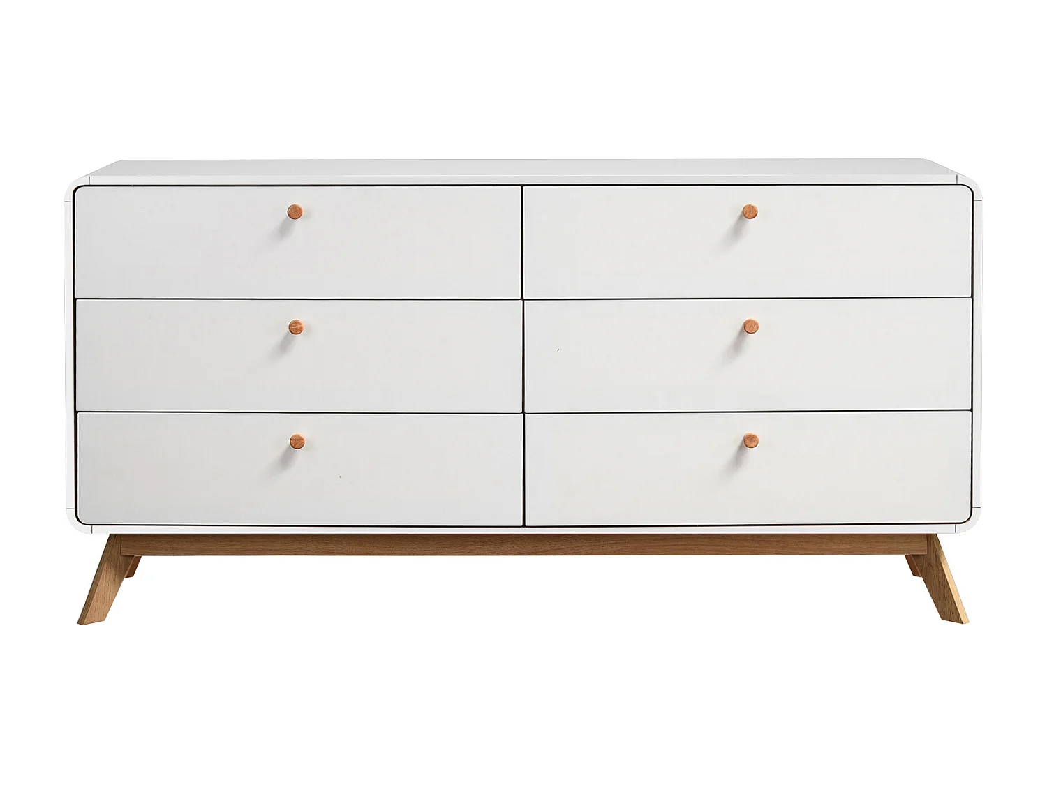 Cassie | Commode avec 3+3 tiroirs Blanc