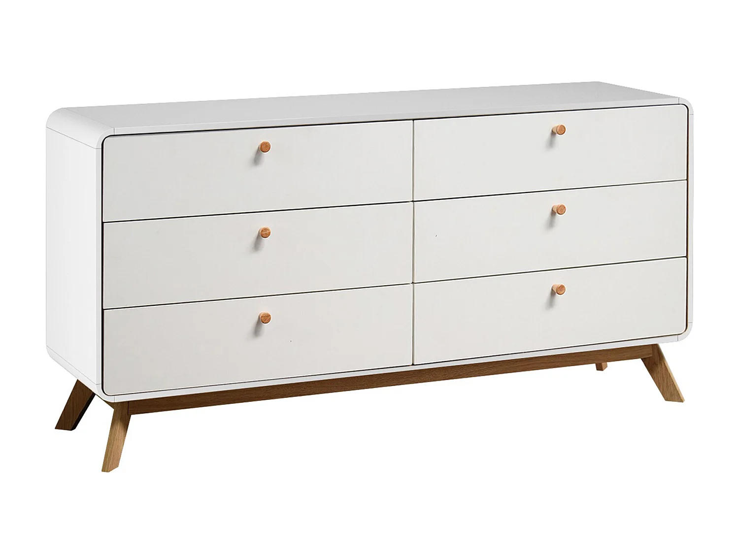 Cassie | Commode avec 3+3 tiroirs Blanc