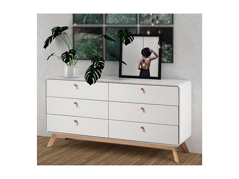 Commode 3+3 Lades WitWit