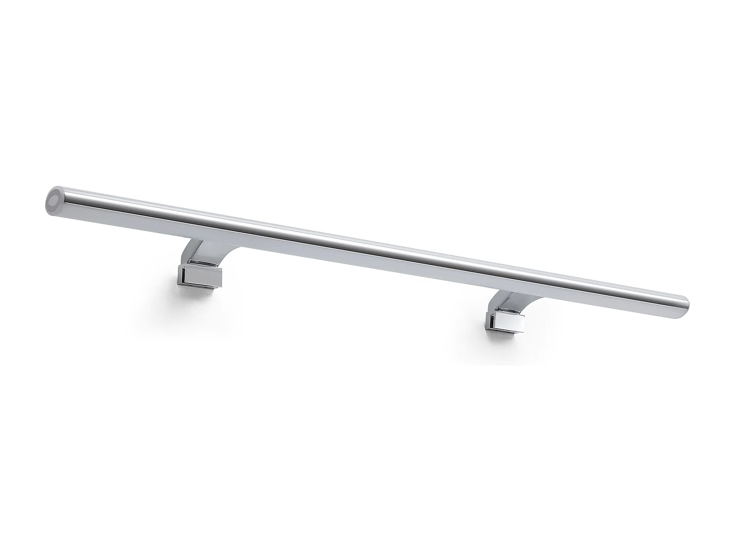 Applique da bagno Dew-l.80 cm-led 10w-1052lm Y 4k-210º-ip44-policarbonato-cromo