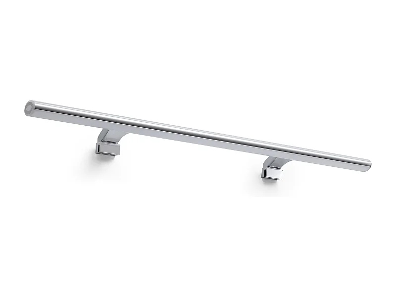 DEW Badezimmer-Wandleuchte – L. 80 cm – LED SMD 10 W-1052 LM UND 4 K – 210 ° Grad – IP44 – Polycarbonat – Chrom