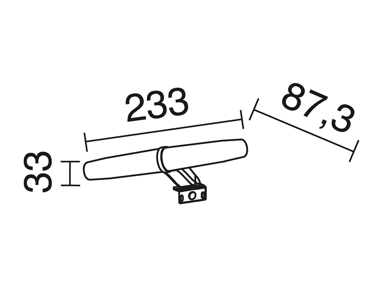 Applique classique ICY-salle de bain-L.23,3cm-led 6w-392lm et 4k-187º-polycarbonate-ip44-chrome
