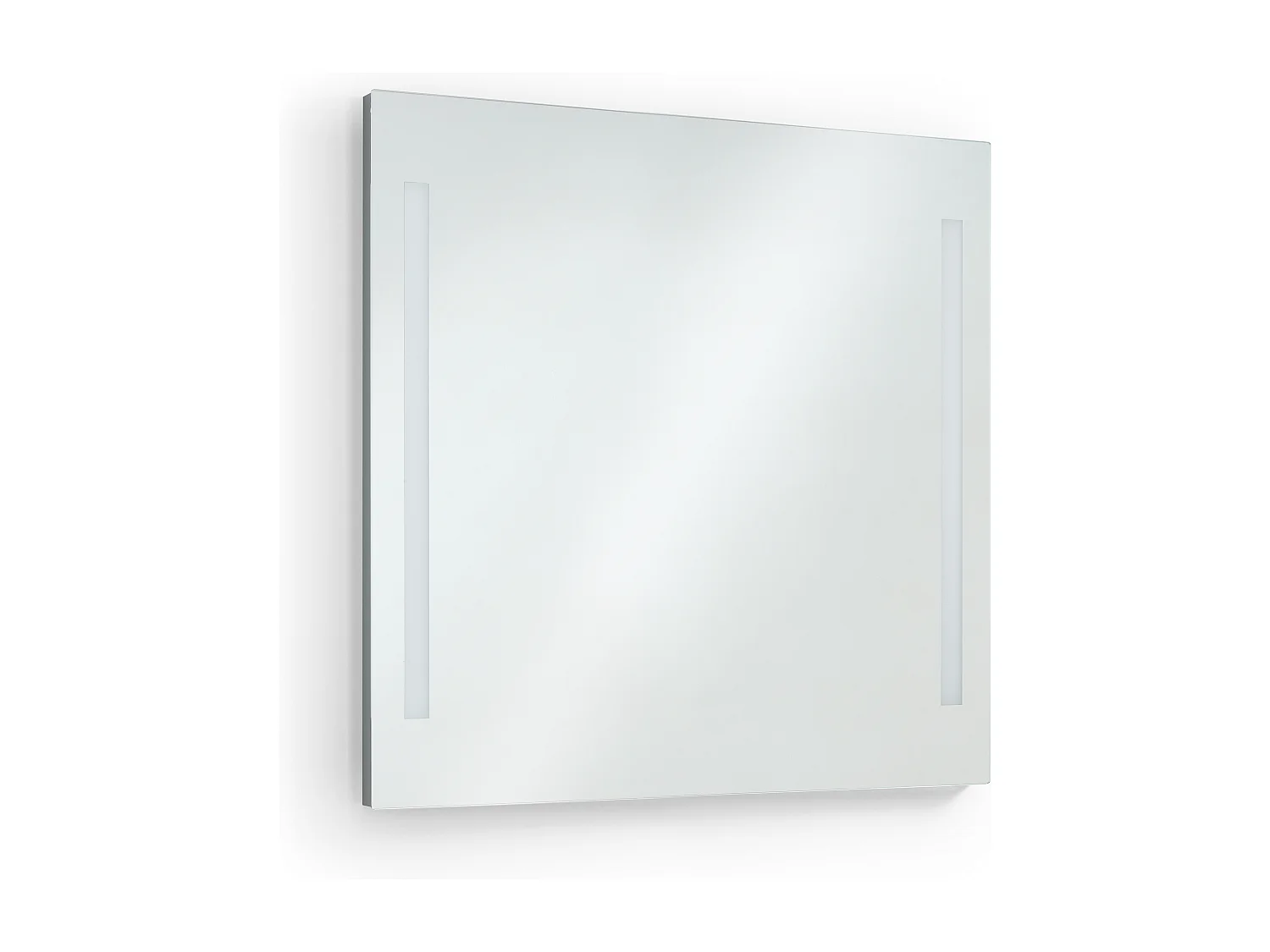 AFRODITA Badezimmer-Wandleuchte, moderner und vielseitiger Stil – L. 80 cm – 2 x 10 W SMD-LED – 600 lm und 4K – 180 ° Grad – IP44 – Aluminium und Glas – Chrom