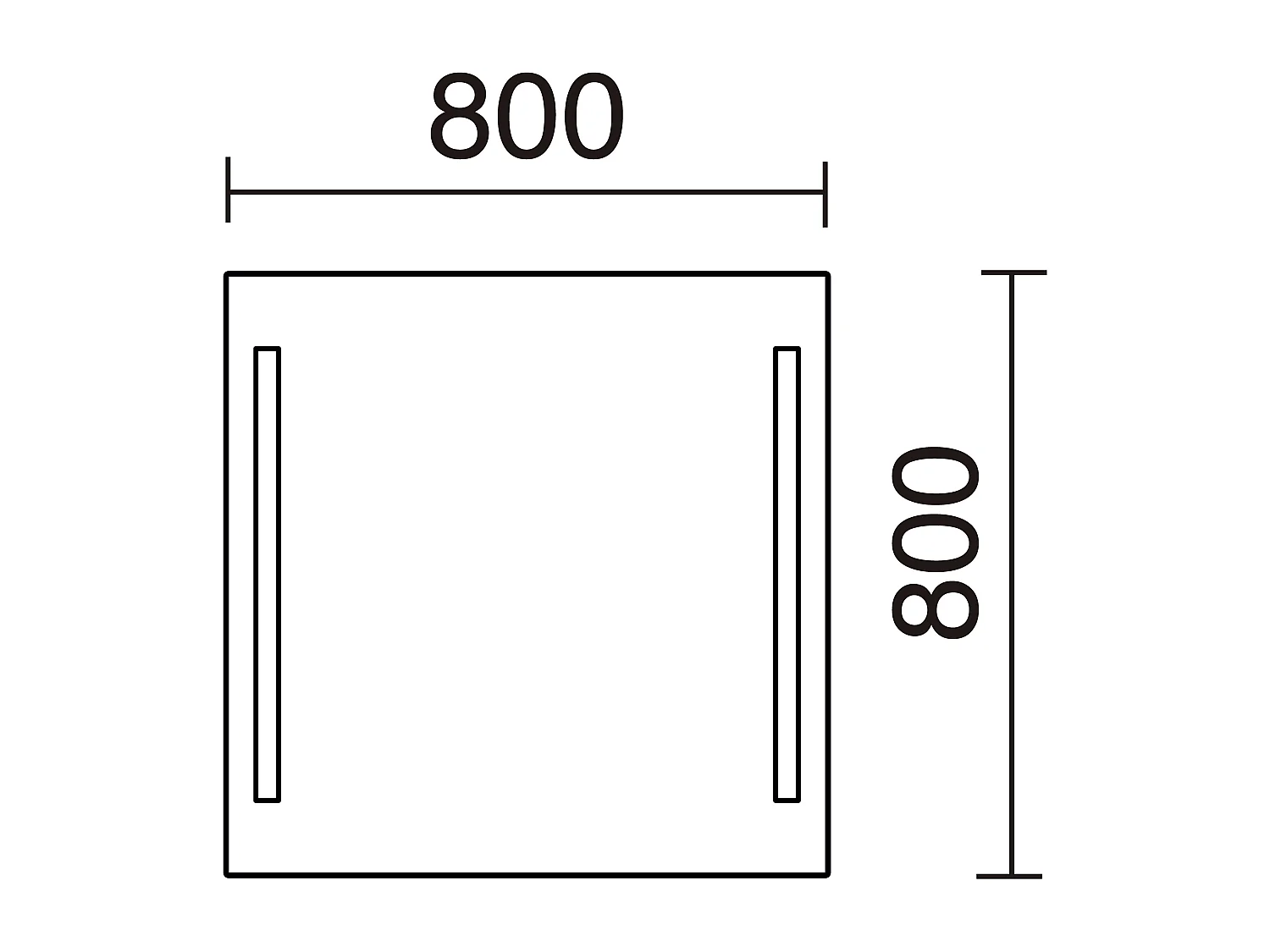 Aplique de casa de banho AFRODITA, estilo moderno e versátil - L. 80 cm - 2x LED SMD 10W - 600 lm e 4K - 180º graus - IP44 - alumínio e vidro - cromado