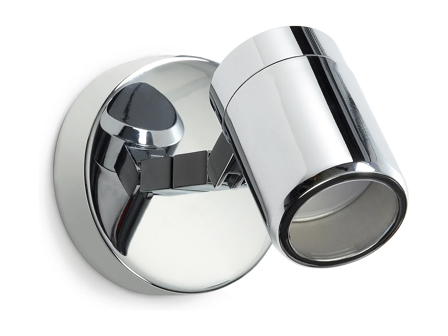 Badezimmer-Wandleuchte im modernen DOT-Stil – für den Innenbereich – Chromfarbe – Stahl – 300 ° – 90 ° – 3 W – 4000 K – IP44