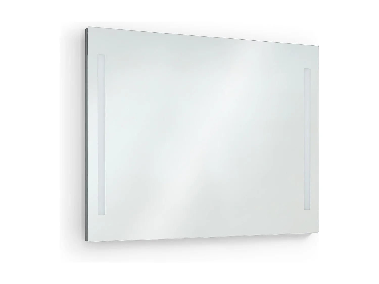 AFRODITA Badezimmer-Wandleuchte, moderner und vielseitiger Stil – L. 100 cm – 2 x 10 W SMD-LED – 600 lm und 4K – 180 ° Grad – IP44 – Aluminium und Glas – Chrom