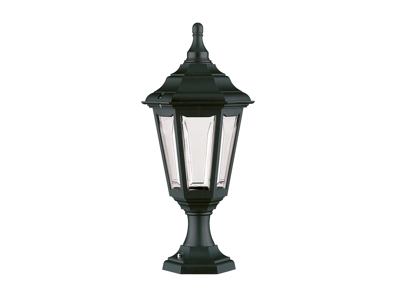 Lampa zewn?trzna CLIC-CLAC 6 w stylu klasycznym - Wysoko?? 44 cm - E27 42W - poliamid - ip44 - czarny