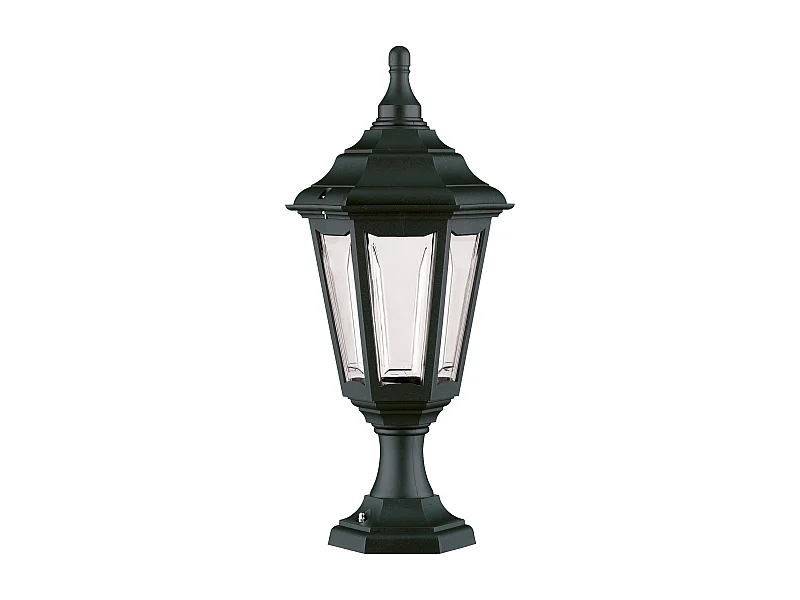 Balise extérieur style classique CLIC-CLAC 6-Hauteur 44 cm-e27 42W-polyamide-ip44-noir