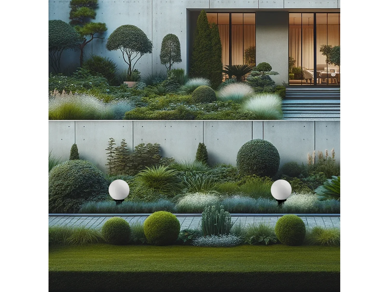 Farol exterior INDURA GLOBO estilo clássico - A. 45 cm x P. ø30 cm - E27 70W - esfera opala - resina - IP55 - preto