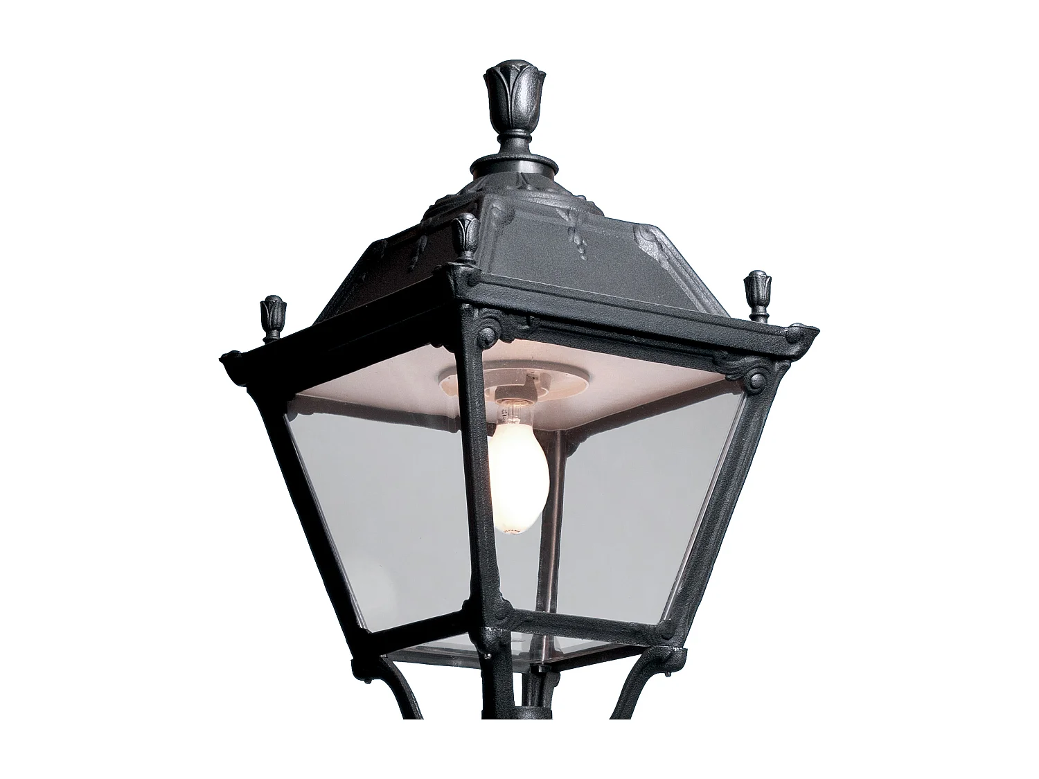 Farol exterior INDURA MEDIUM 4 estilo clássico - A 71 cm - E27 42W - resina - IP55 - preto